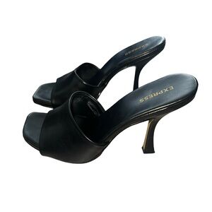 Express Black Heels